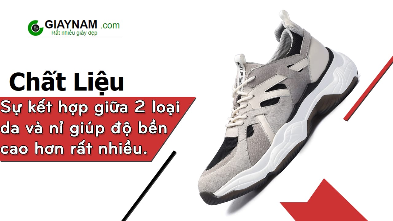 Giày cao thể thao cho nam màu trắng